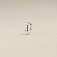 Diamond Pavé Connector in Solid White Gold-Astrid &amp; Miyu