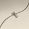 Diamond Pavé Connector in Solid White Gold-Astrid &amp; Miyu