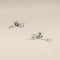 Cosmic Diamond Chain Studs in Solid White Gold-Astrid &amp; Miyu