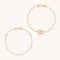 Celestial Bracelet Stacking Set in Gold-Astrid &amp; Miyu