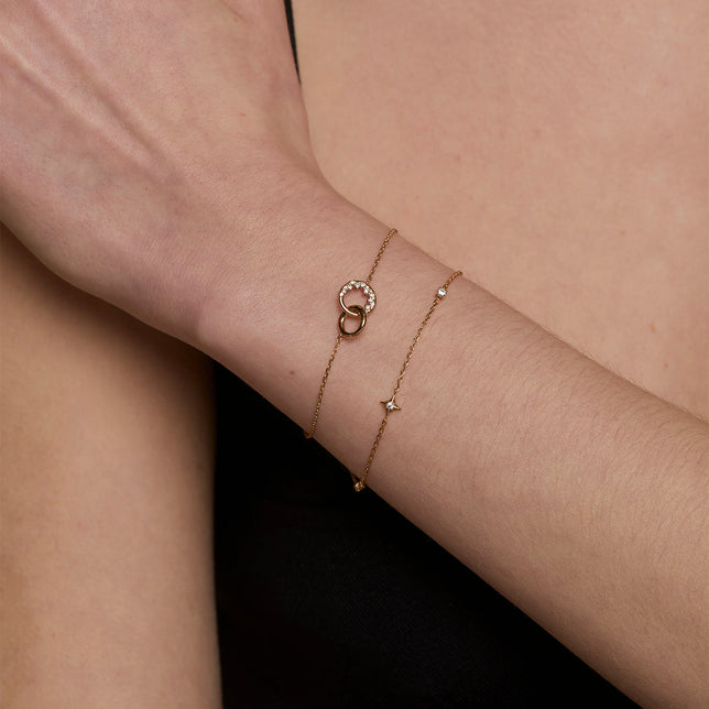 Celestial Bracelet Stacking Set in Gold-Astrid &amp; Miyu