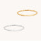 Molten Bangle Stacking Set in Mixed Metal-Astrid &amp; Miyu