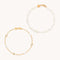 Pearl Bracelet Stacking Set in Gold-Astrid &amp; Miyu