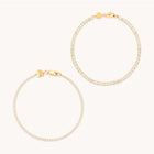 Tennis Bracelet Stacking Set in Gold-Astrid &amp; Miyu