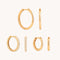 Essential Hoops Stacking Set in Gold-Astrid &amp; Miyu