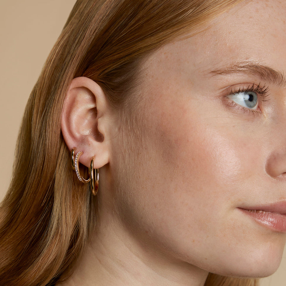 Essential Hoops Stacking Set in Gold-Astrid &amp; Miyu