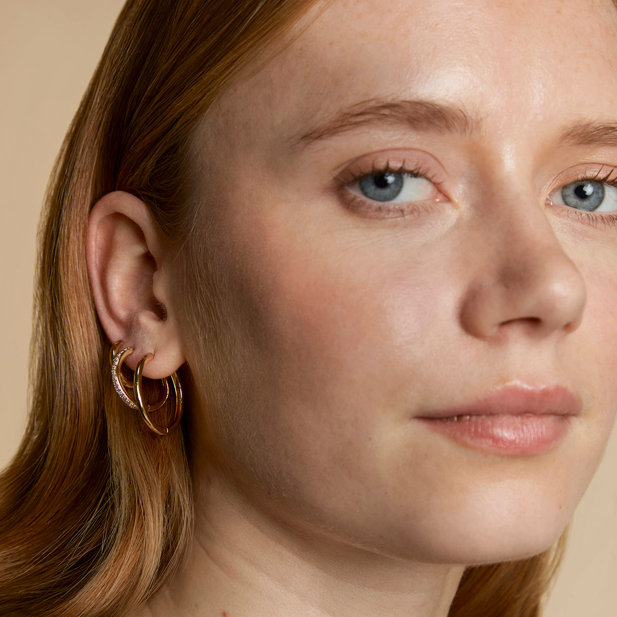 Essential Hoops Stacking Set in Gold-Astrid &amp; Miyu