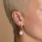 Serenity Pearl Hoops Stacking Set in Gold