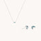Alexandrite Marquise Stacking Set in Solid White Gold-Astrid &amp; Miyu
