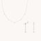 Cosmic Star Charm Stacking Set in Solid White Gold-Astrid &amp; Miyu
