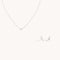 Diamond & Pearl Cluster Stacking Set in Solid White Gold-Astrid &amp; Miyu