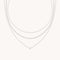 Essential Crystal Necklace Stacking Set in Silver-Astrid &amp; Miyu