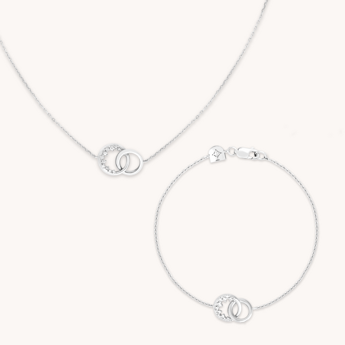 Orbit Pendant Stacking Set in Silver-Astrid &amp; Miyu