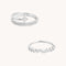 Cosmic Illusion Ring Stacking Set in Silver-Astrid &amp; Miyu