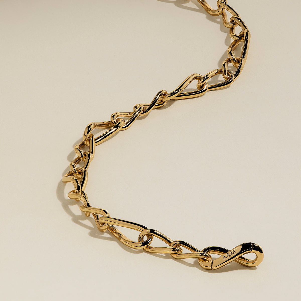 Infinite Slim Chain Bracelet in Gold-Astrid &amp; Miyu