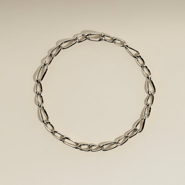 Infinite Slim Chain Bracelet in Silver