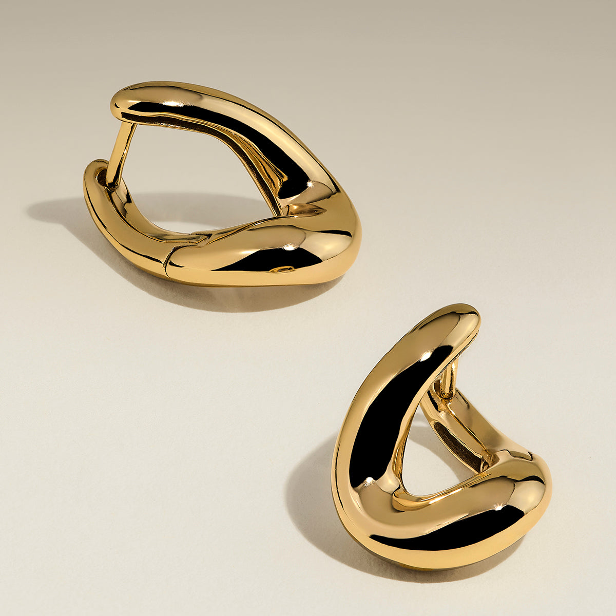 Molten Hoops in Gold