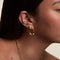Molten Hoops in Gold