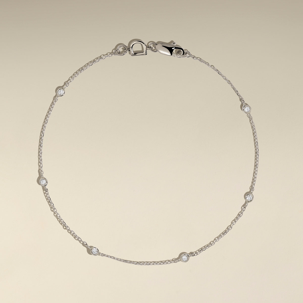Mayfair Chain Bracelet in Solid White Gold-Astrid &amp; Miyu