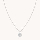 Aries Zodiac Pendant Necklace in Silver