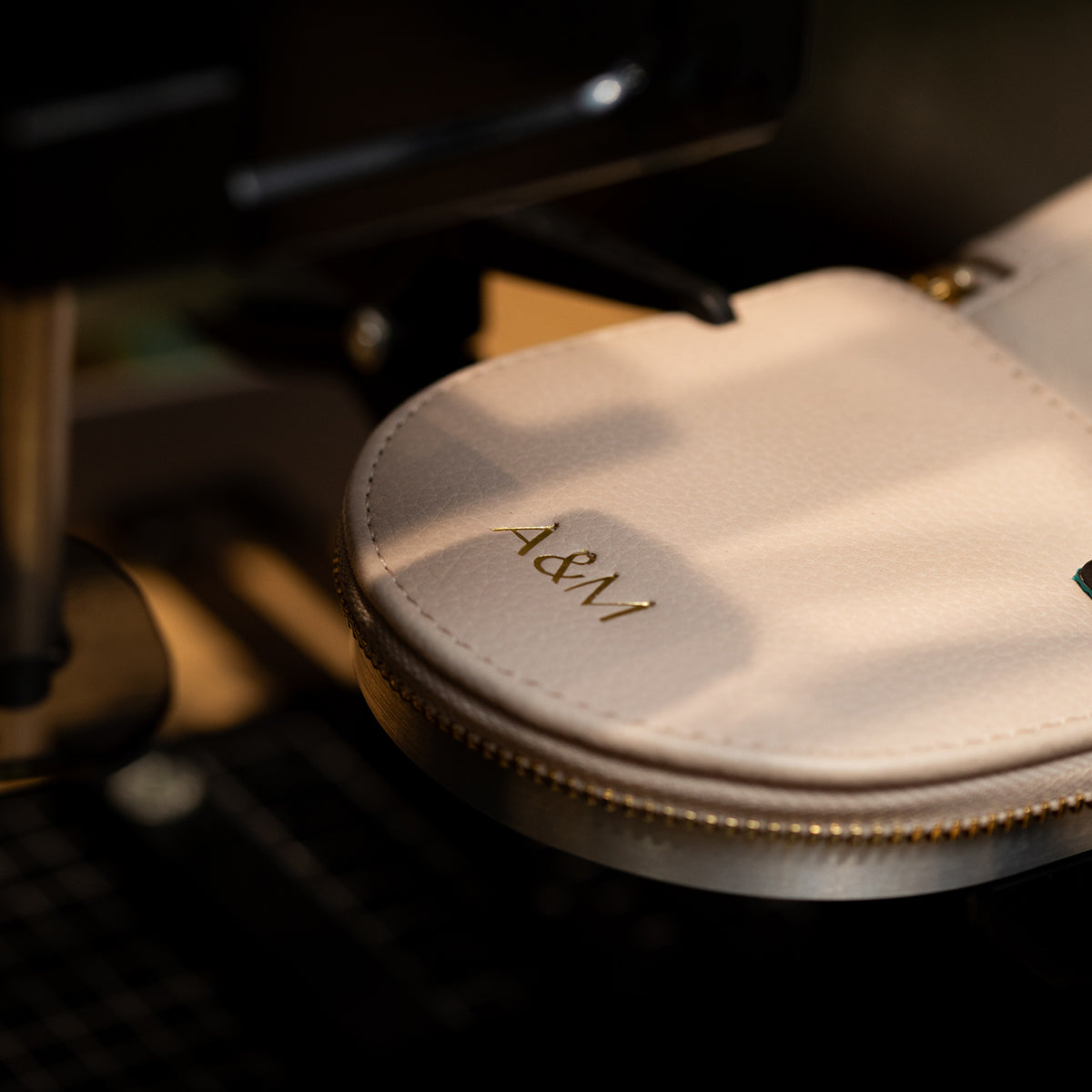 Jewellery Boxes - Leather Travel Jewellery Box in Fawn Sand - Jewellery Box - Astrid &amp; Miyu