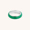 Gemstone Jewellery - Green Onyx Carved Stone Ring in Silver - Stone Rings - Astrid &amp; Miyu