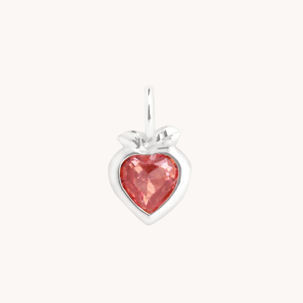 Peach Charm 9k White Gold-Astrid &amp; Miyu