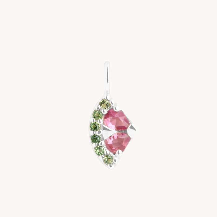 Watermelon Charm 9k White Gold-Astrid &amp; Miyu