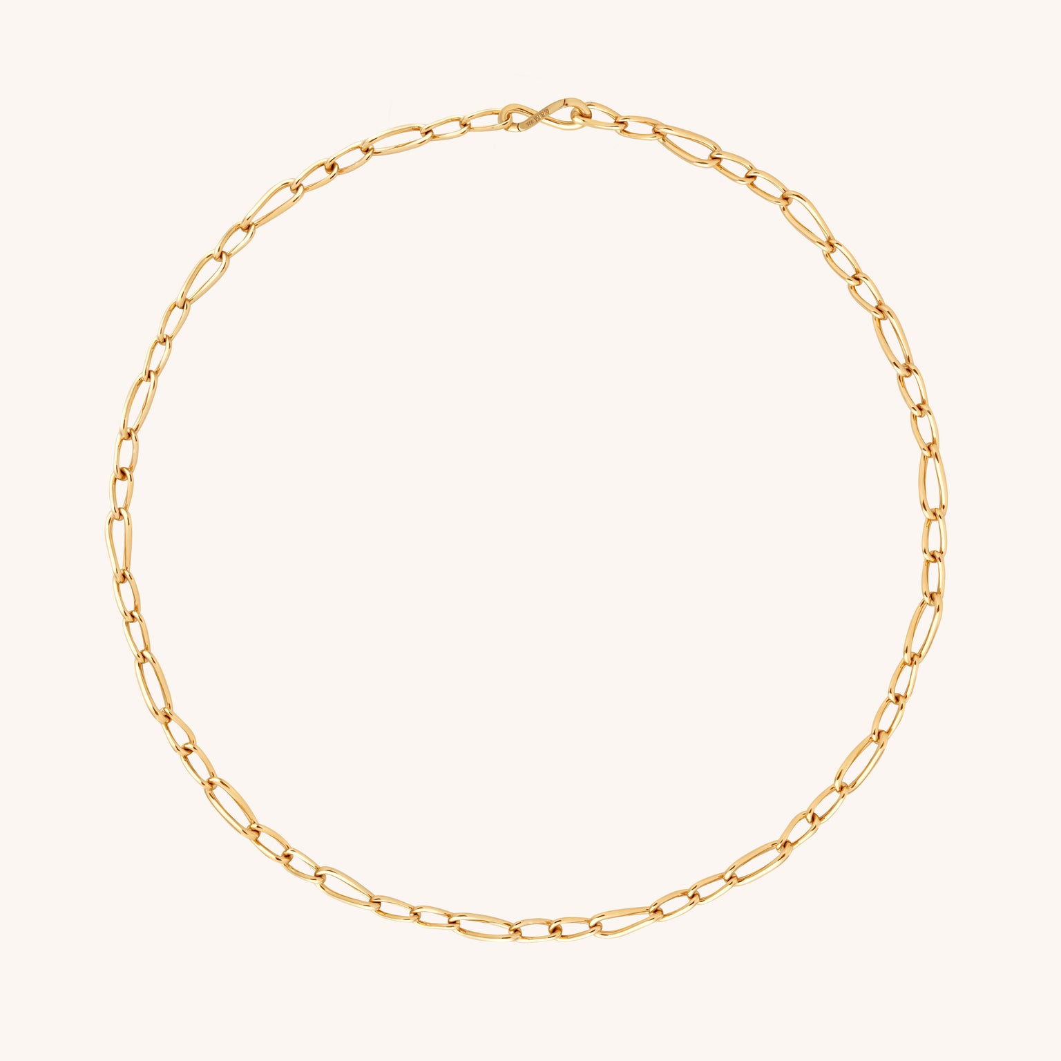 18k Gold Plated Jewellery - Infinite Slim Chain Necklace in Gold - Chain Necklace - Astrid &amp; Miyu