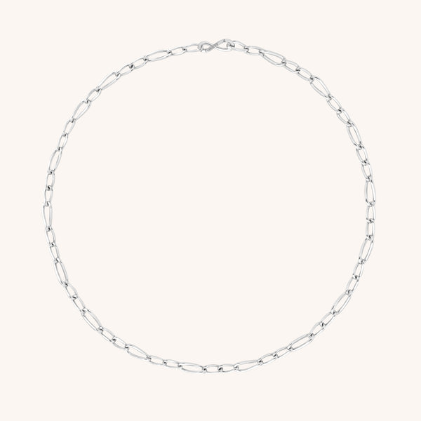 Charm Compatible Necklaces & Bracelets - Infinite Slim Chain Necklace in Silver - Chain Necklace - Astrid &amp; Miyu