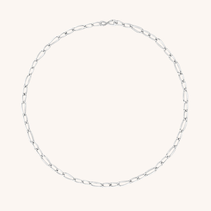 Charm Compatible Necklaces & Bracelets - Infinite Slim Chain Necklace in Silver - Chain Necklace - Astrid &amp; Miyu