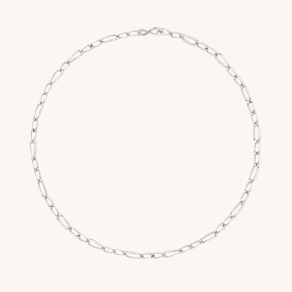 Charm Compatible Necklaces & Bracelets - Infinite Slim Chain Necklace in Silver - Chain Necklace - Astrid &amp; Miyu