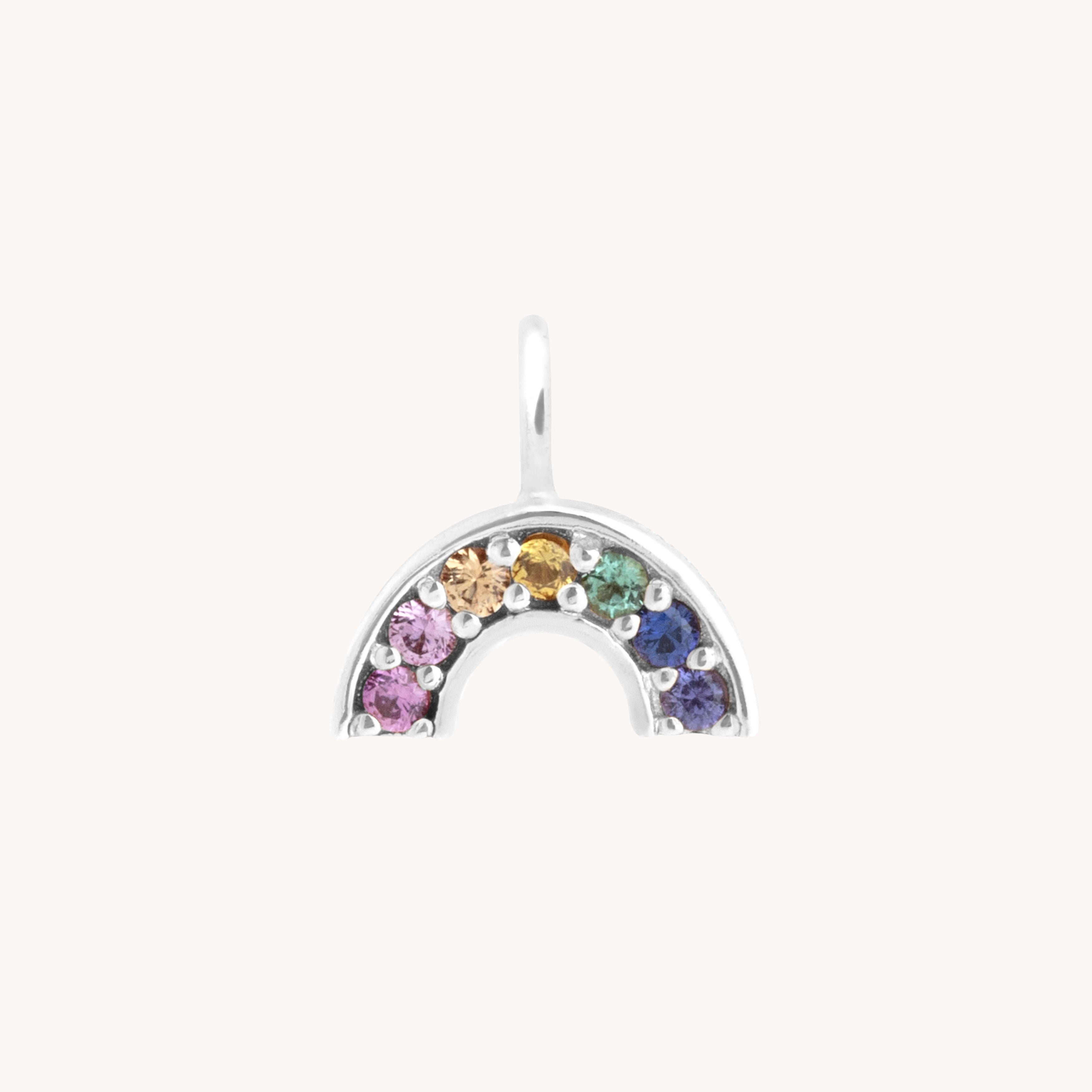Motif Charms - Rainbow Charm in 9k White Gold - Welding - Astrid &amp; Miyu