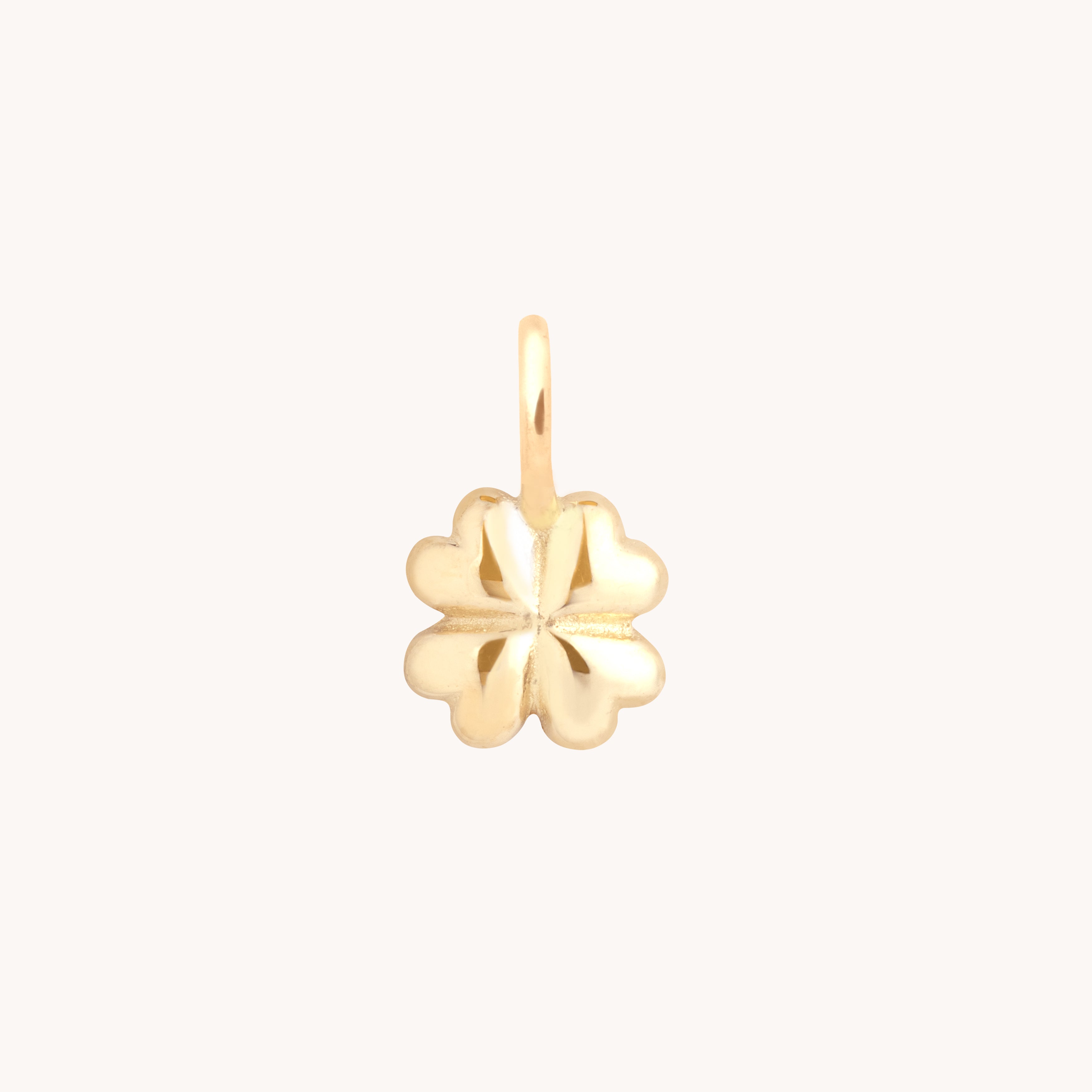Motif Charms - Clover Charm in 9k Gold - Welding Charm - Astrid &amp; Miyu