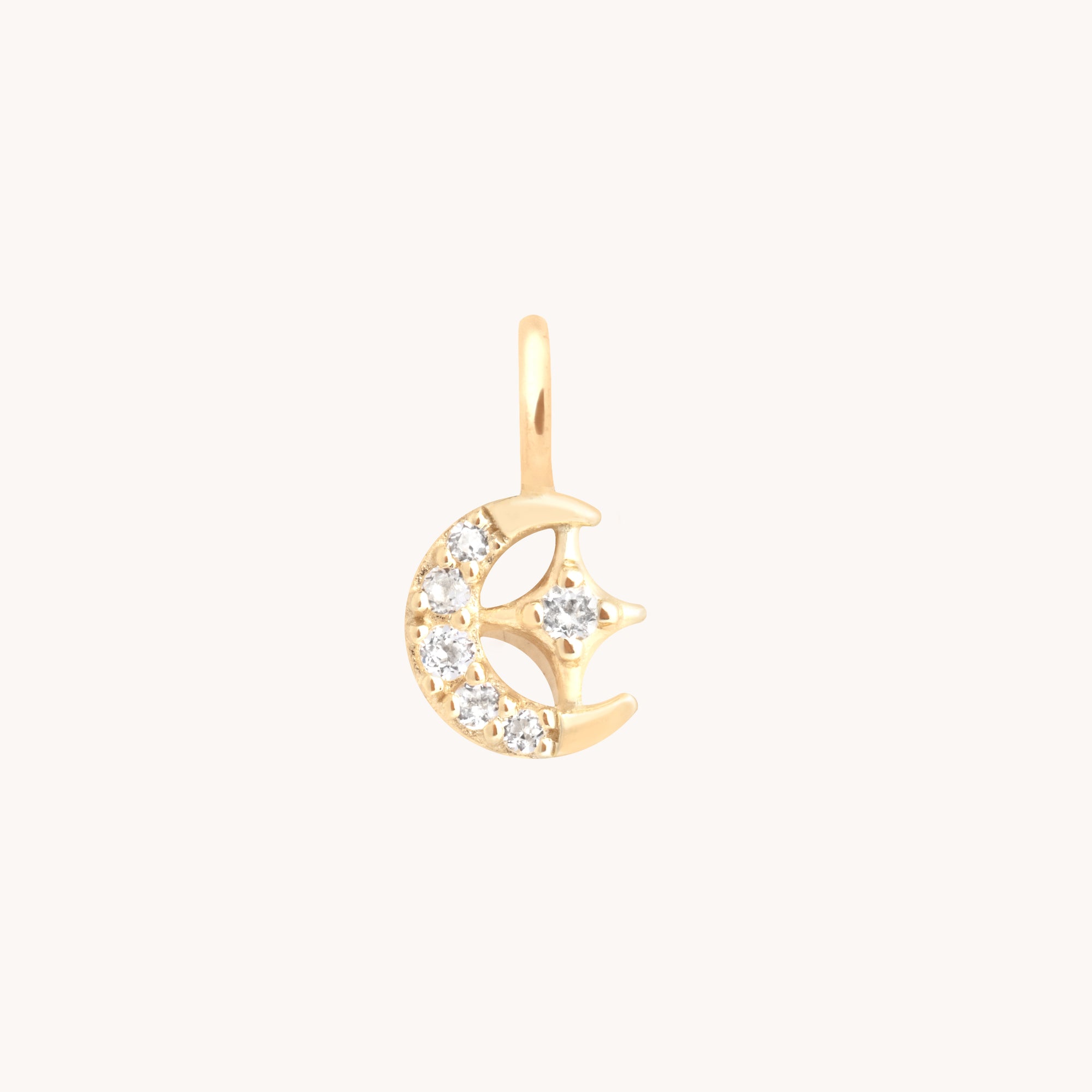 Motif Charms - Pavé Celestial Charm 9k Gold - Welding Charm - Astrid &amp; Miyu