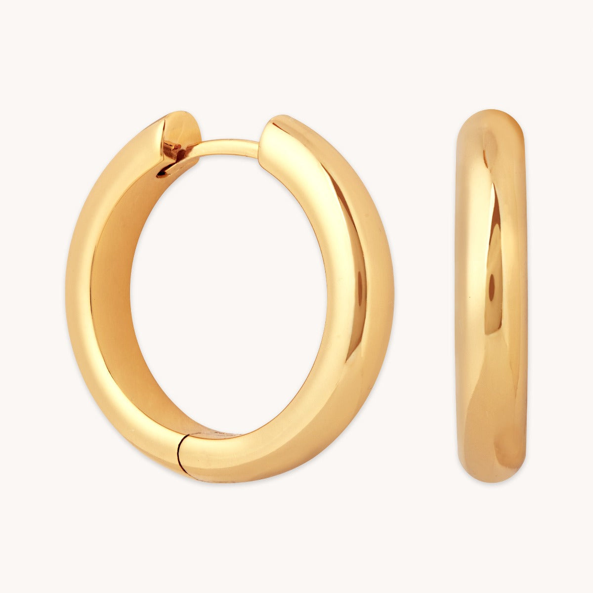 Bold Large Gold Hoops | Astrid & Miyu Earrings