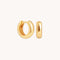 18k Gold Plated Jewellery - Bold Essential Huggies in Gold - Huggies - Astrid &amp; Miyu