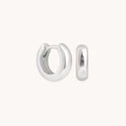 Earrings - Bold Essential Huggies in Silver - Huggies - Astrid &amp; Miyu