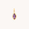 Motif Charms - Amethyst Marquise Charm 9k Gold - Welding Charm - Astrid &amp; Miyu