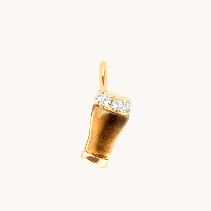 Motif Charms - Pint of Beer Charm 9K Gold - Welding Charm - Astrid &amp; Miyu