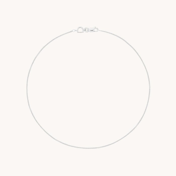 Bold Miyu Story Chain Anklet in Solid White Gold-Astrid &amp; Miyu