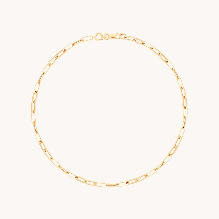 Piccadilly Story Chain Anklet in Solid Gold-Astrid &amp; Miyu