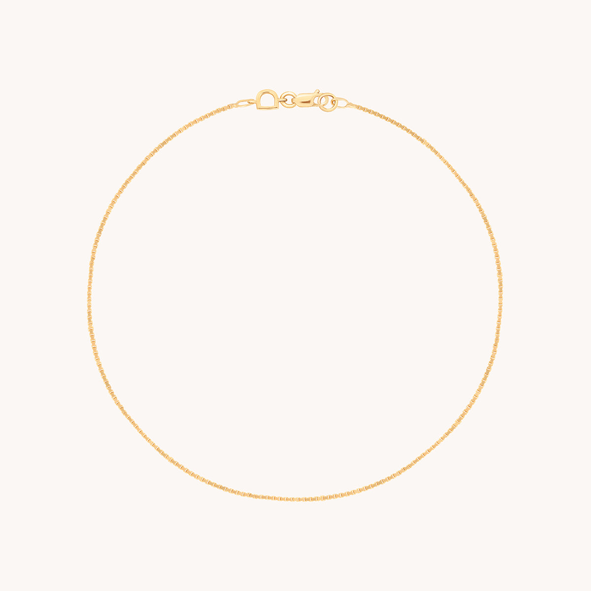 Shoreditch Story Chain Anklet in Solid Gold-Astrid &amp; Miyu