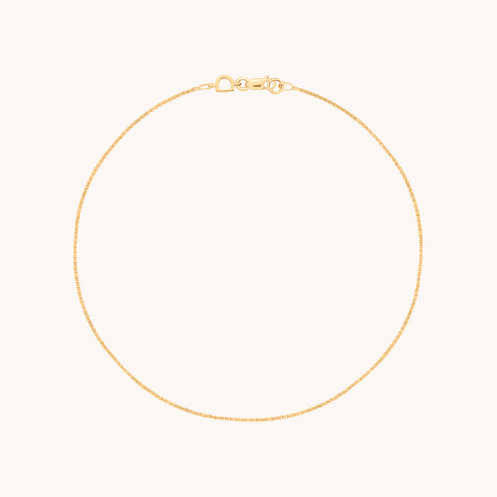 Shoreditch Story Chain Anklet in Solid Gold-Astrid &amp; Miyu