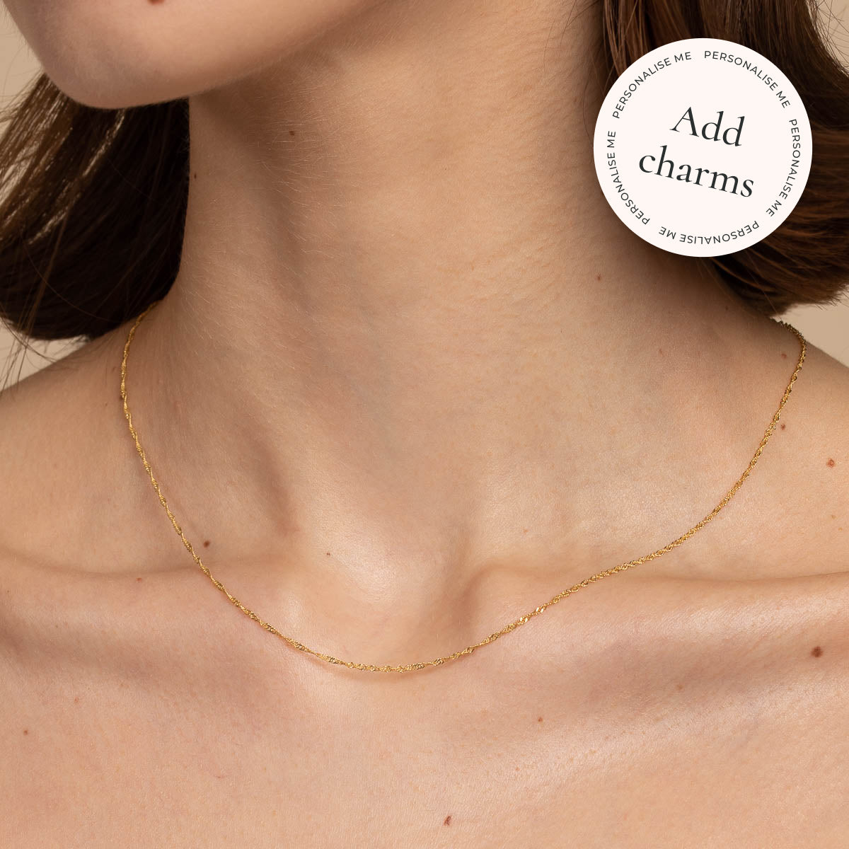 Charm Compatible Necklaces & Bracelets - Astrid Chain Necklace in Solid Gold - - Astrid &amp; Miyu