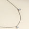 Floating Diamond Charm Bracelet in Solid White Gold