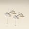 Floating Marquise Diamond Stud Earrings in Solid White Gold
