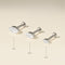 Floating Marquise Diamond Piercing Stud in Solid White Gold