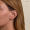 Floating Pear Diamond Piercing Stud in Solid Gold
