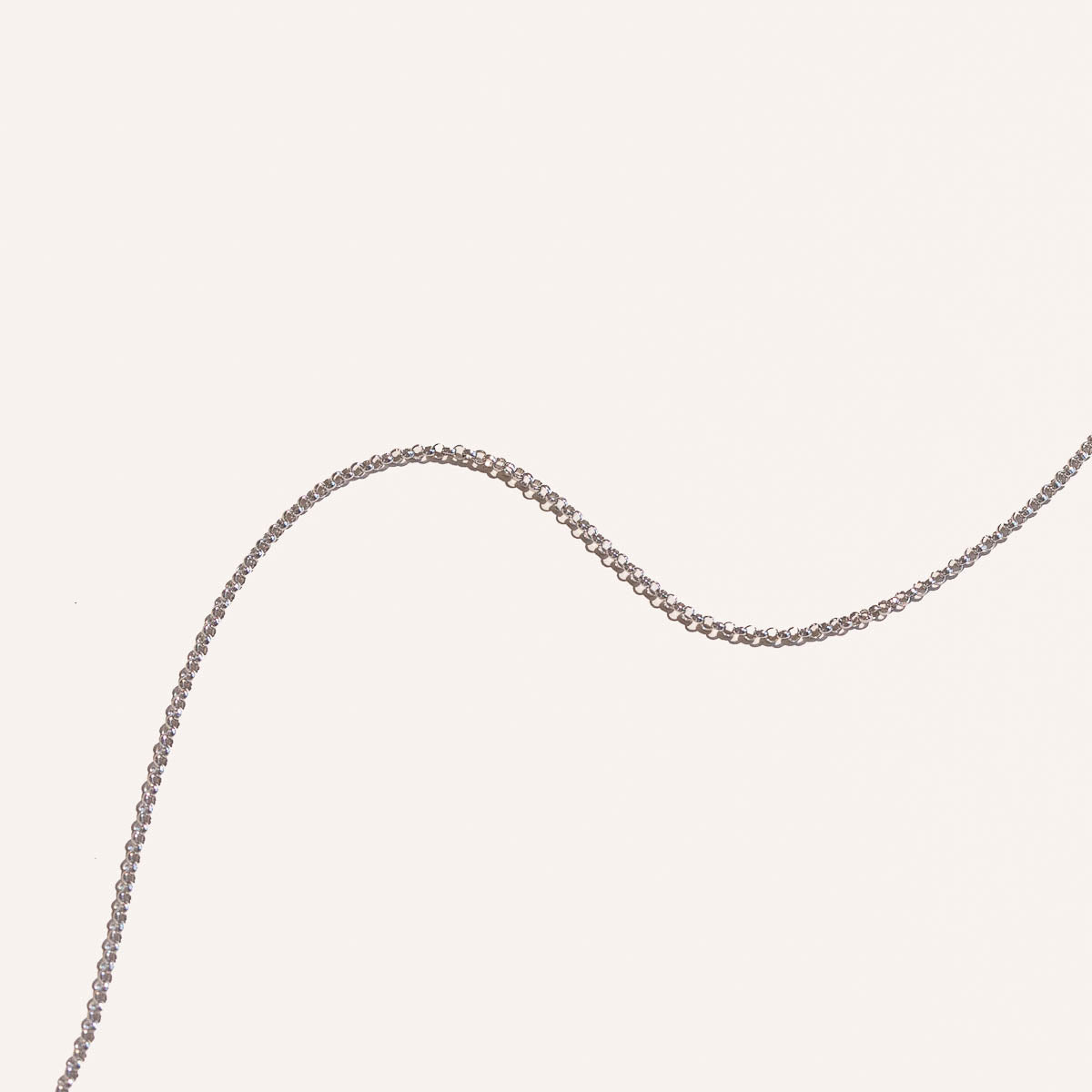 Gold Necklaces - Chelsea Story Chain Necklace in Solid White Gold - Story Chain - Astrid &amp; Miyu